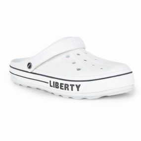 A-HA Off White Casual Slip-on Clogs For Men LITEWALK By Liberty