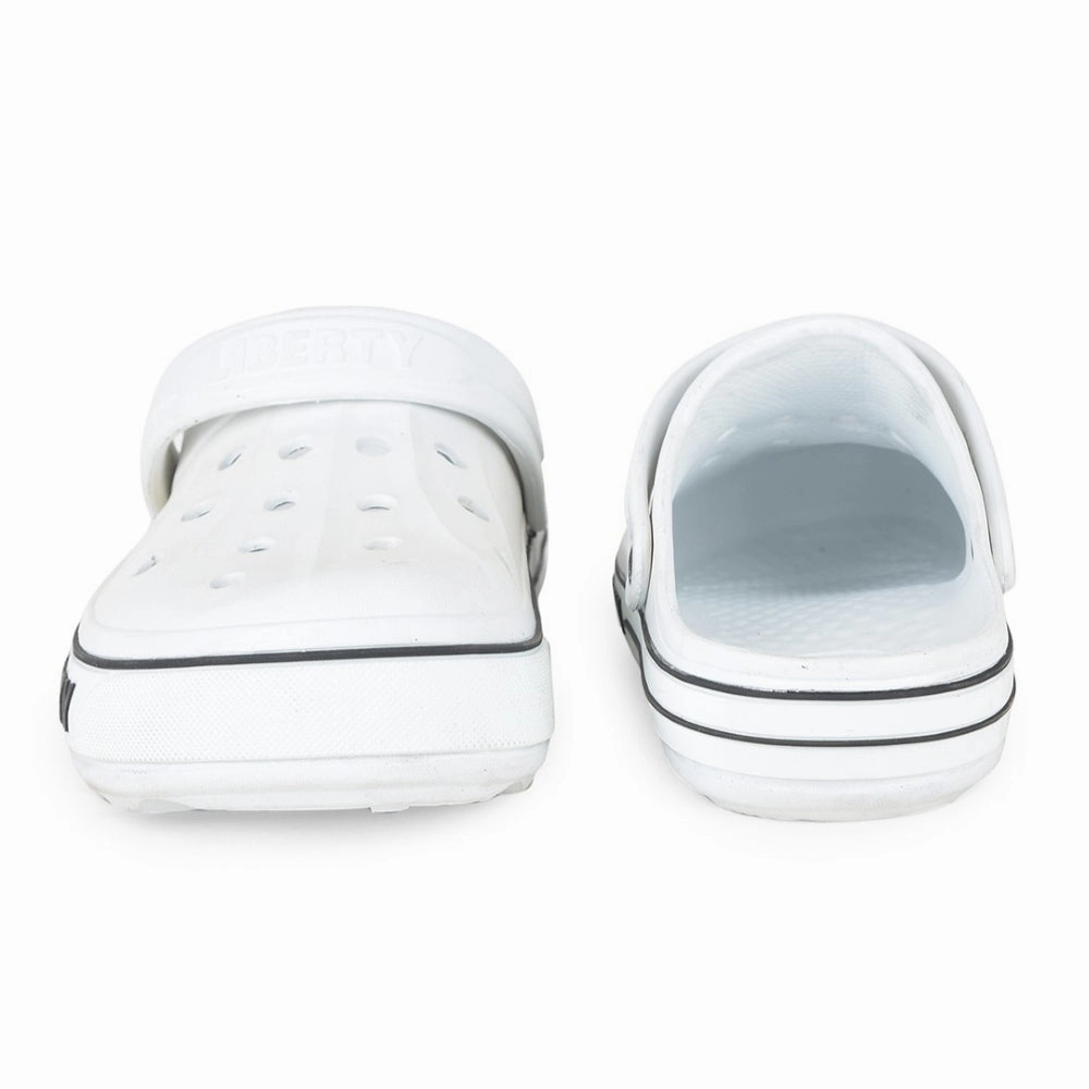 A-HA Off White Casual Slip-on Clogs For Men LITEWALK By Liberty