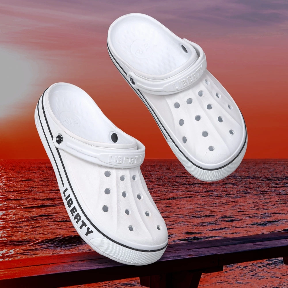 A-HA Off White Casual Slip-on Clogs For Men LITEWALK By Liberty