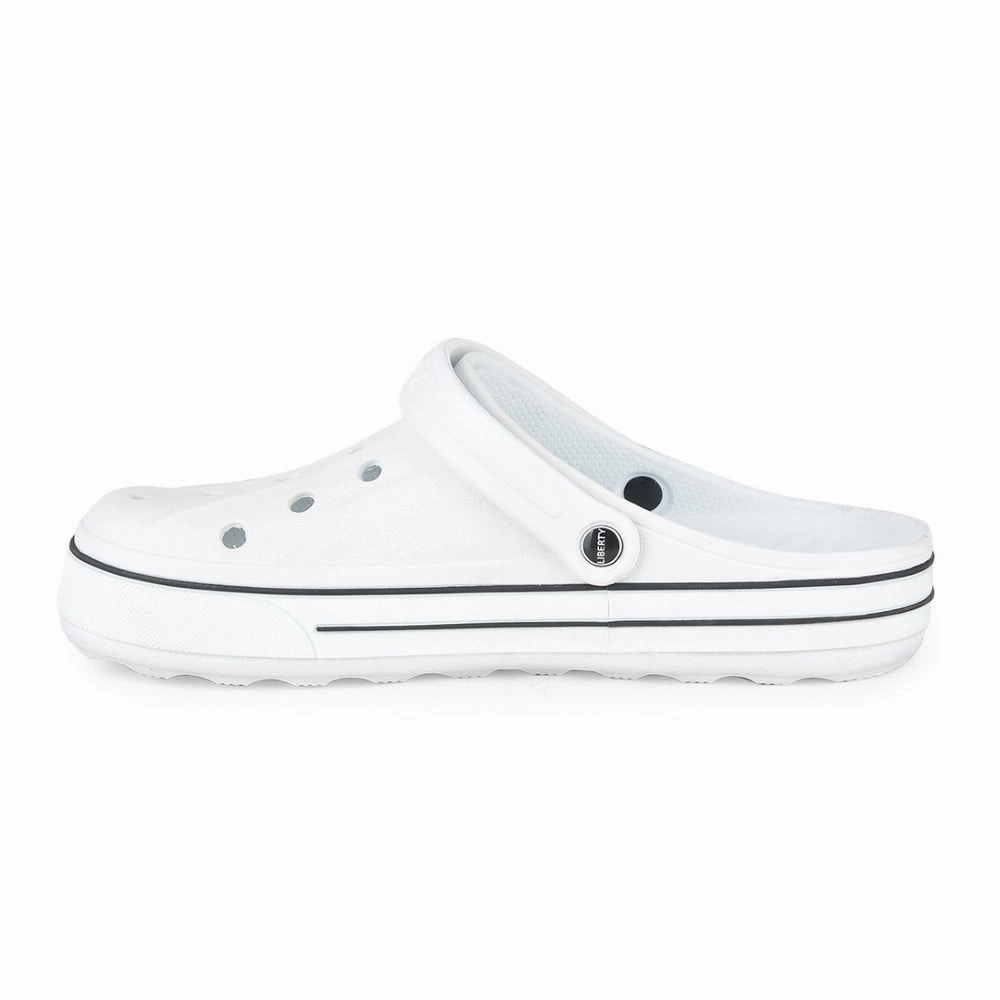 A-HA Off White Casual Slip-on Clogs For Men LITEWALK By Liberty