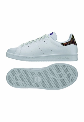 adidas Damen Stan Smith Sneakers. Weiß (Footwear White/Footwear White/Mid Grey). 40 2/3 EU