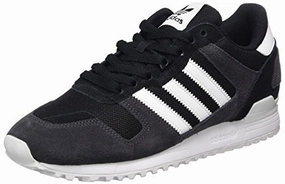 adidas Herren ZX 700 Sneaker. Schwarz (Core Black/FTWR White/Utility Black). 46 EU