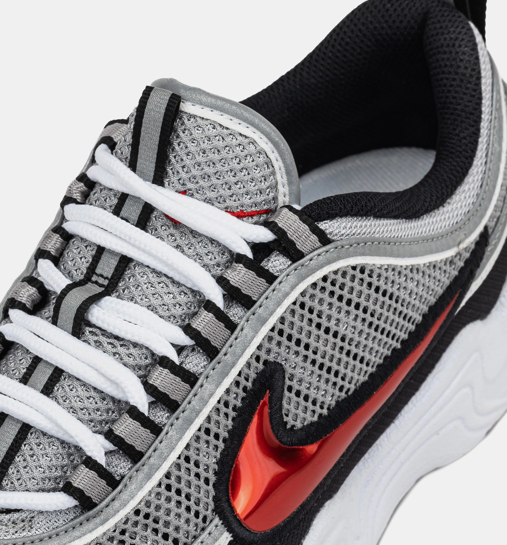 Air Zoom Spiridon OG Sport Red Mens Lifestyle Shoe - Metallic Silver/Sport Red/Black/White