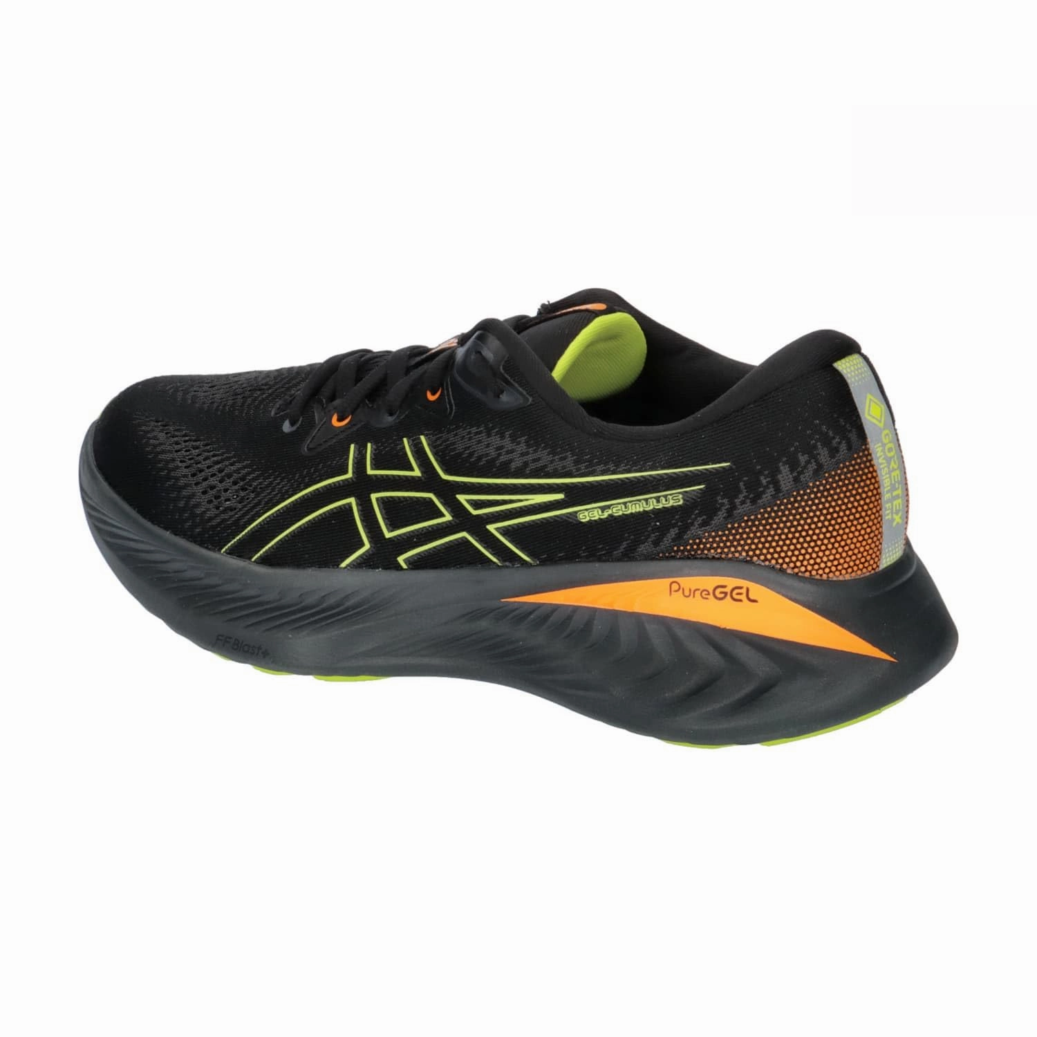 ASICS Herren Laufschuhe Gel-Cumulus 25 GTX 1011B683 Black/Neon Lime 44.5
