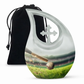 Baseball Theme Memorial Holder: Cremation and Baseball Urn