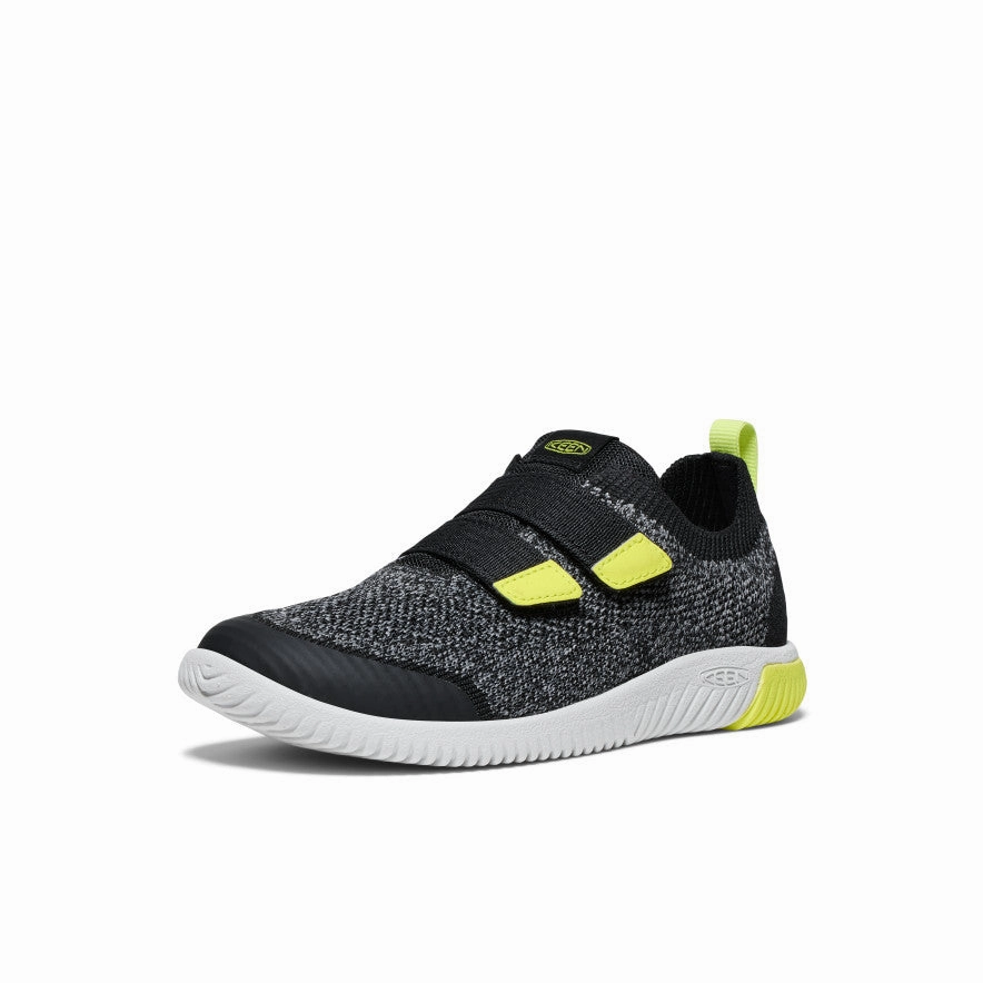 Big Kids' KNX Knit Double Strap  |  Black/Evening Primrose