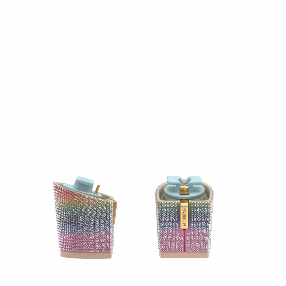 Block Heel Kit 3 Rainbow Rhinestone