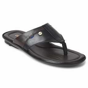 Coolers Black Casual Slipper For Mens SENTOS-5 By Liberty
