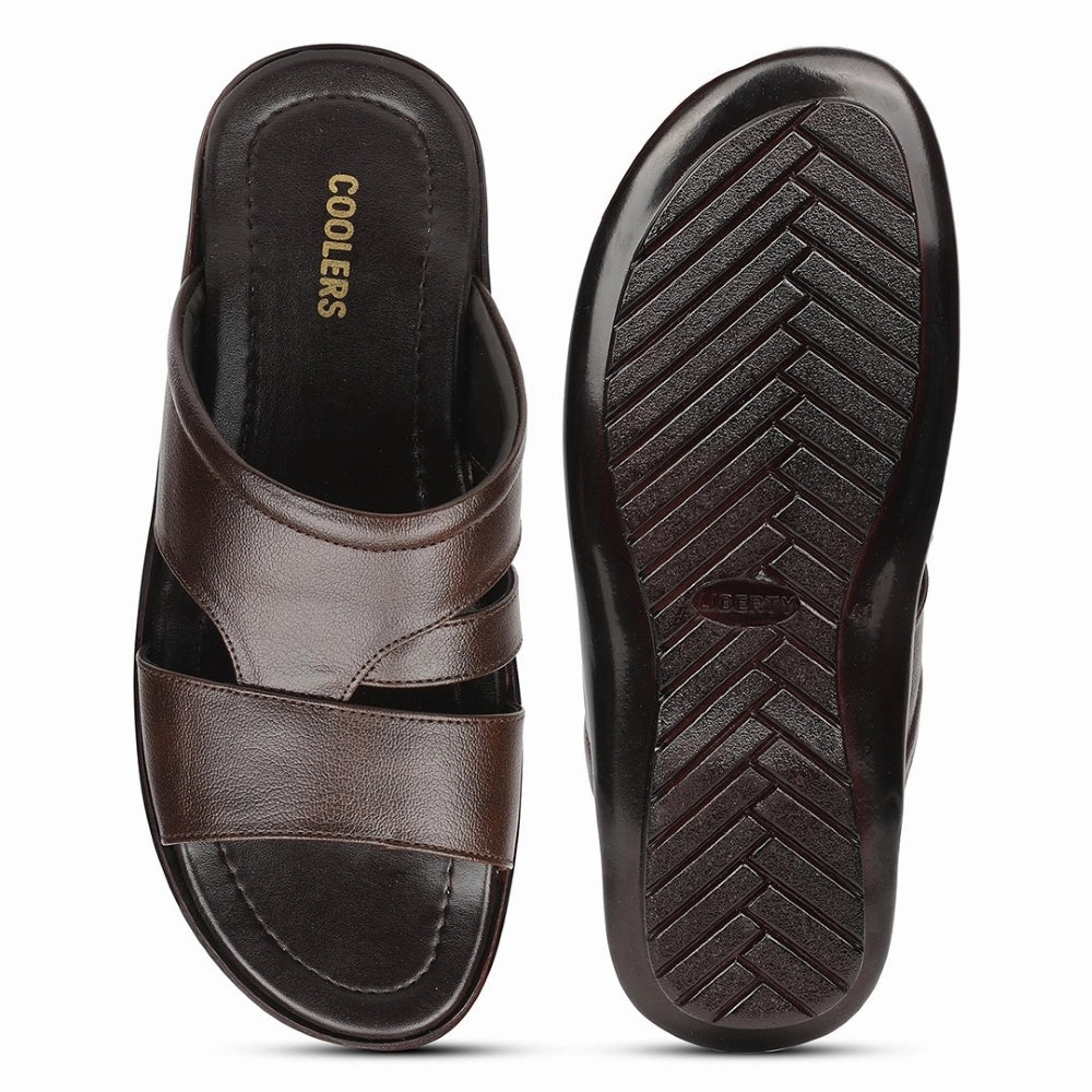 Coolers Brown Casual Slipper For Men COOL99-704 By Liberty
