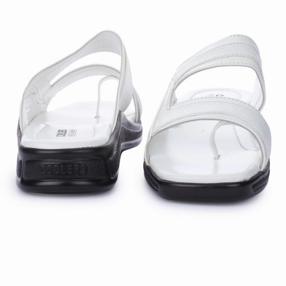 Coolers Casual White Slippers For Men 2050-01 By Liberty