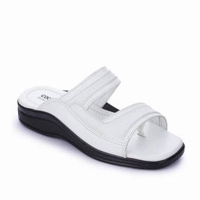 Coolers Casual White Slippers For Men 2050-01 By Liberty