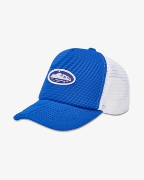 CORTEIZ SHORT PEAK ROYAL BLUE TRUCKER HAT