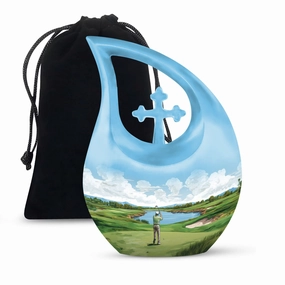 Cross Drop Sports Urn: A Personalized Memorial for Active Souls