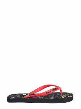 Dsquared2 Graphic Printed Flip-Flops
