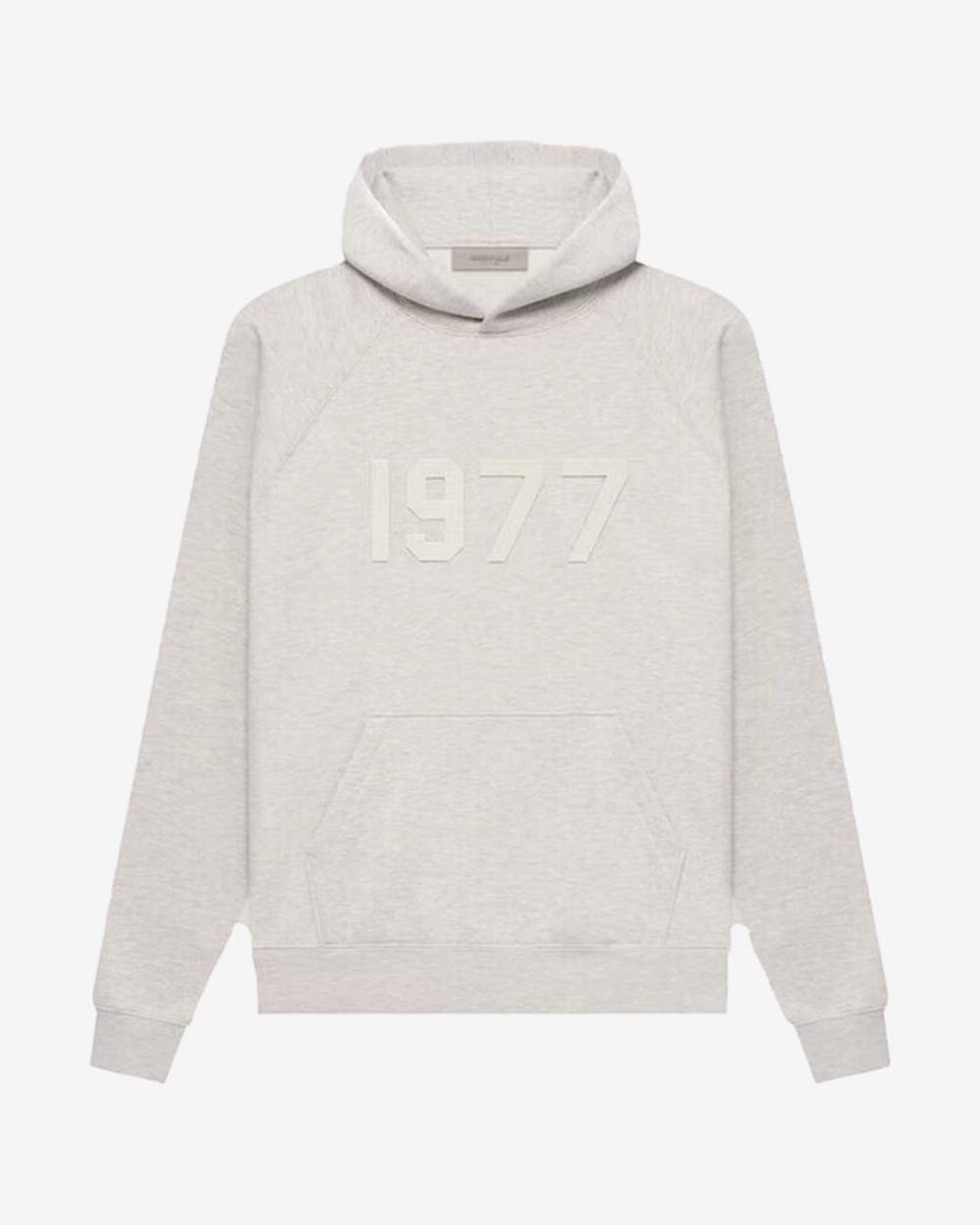 FEAR OF GOD FOG ESSENTIAL SS22 1977 HOODIE LIGHT OATMEAL