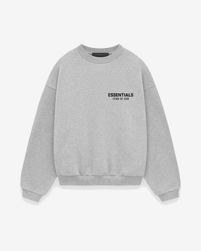 FOG ESSENTIALS HOLIDAY24 LIGHT HEATHER KIDS CREWNECK