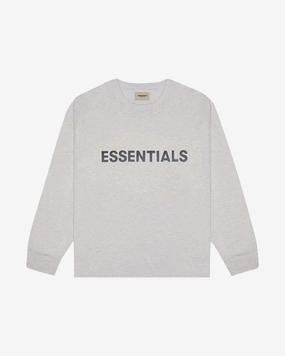 FOG ESSENTIALS SS20 SILICON APPLIQUE HEATHER OATMEAL LONGSLEEVE