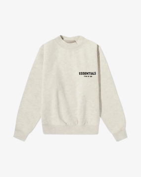 FOG ESSENTIALS SS22 LIGHT OATMEAL KIDS CREWNECK (NEW)
