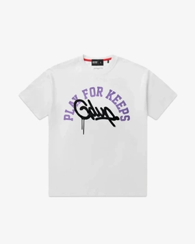 GEEDUP HANDSTYLE PFK PURPLE WHITE TEE