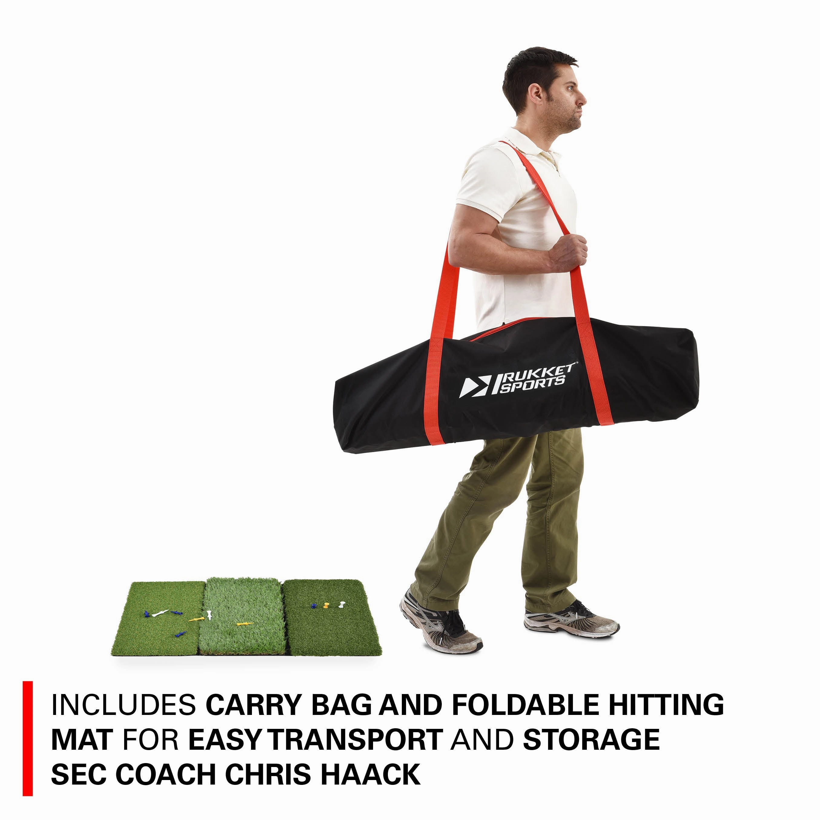 Haack Pro Golf Net w/ Tri-Turf Mat