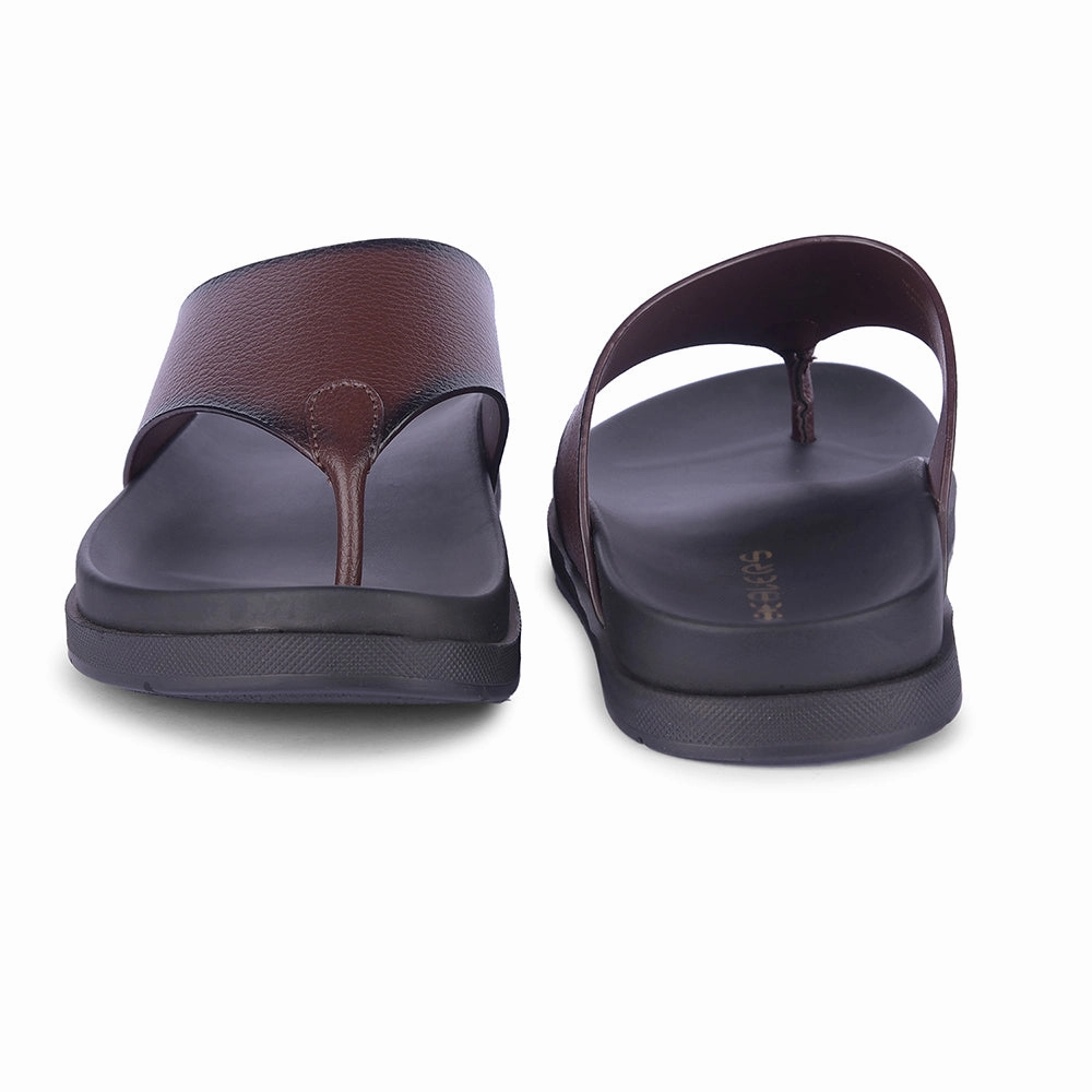 Healers Casual Brown Slipper For Men MSL-3 By Liberty