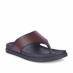 Healers Casual Brown Slipper For Men MSL-3 By Liberty