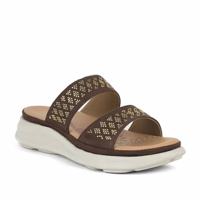 Healers Casual Brown Slippers For Women SMT-2 By Liberty