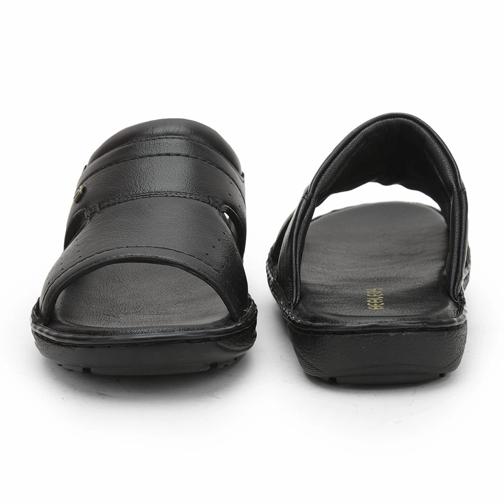 Healers Casual Slippers For Men (Black) ER-53 By Liberty