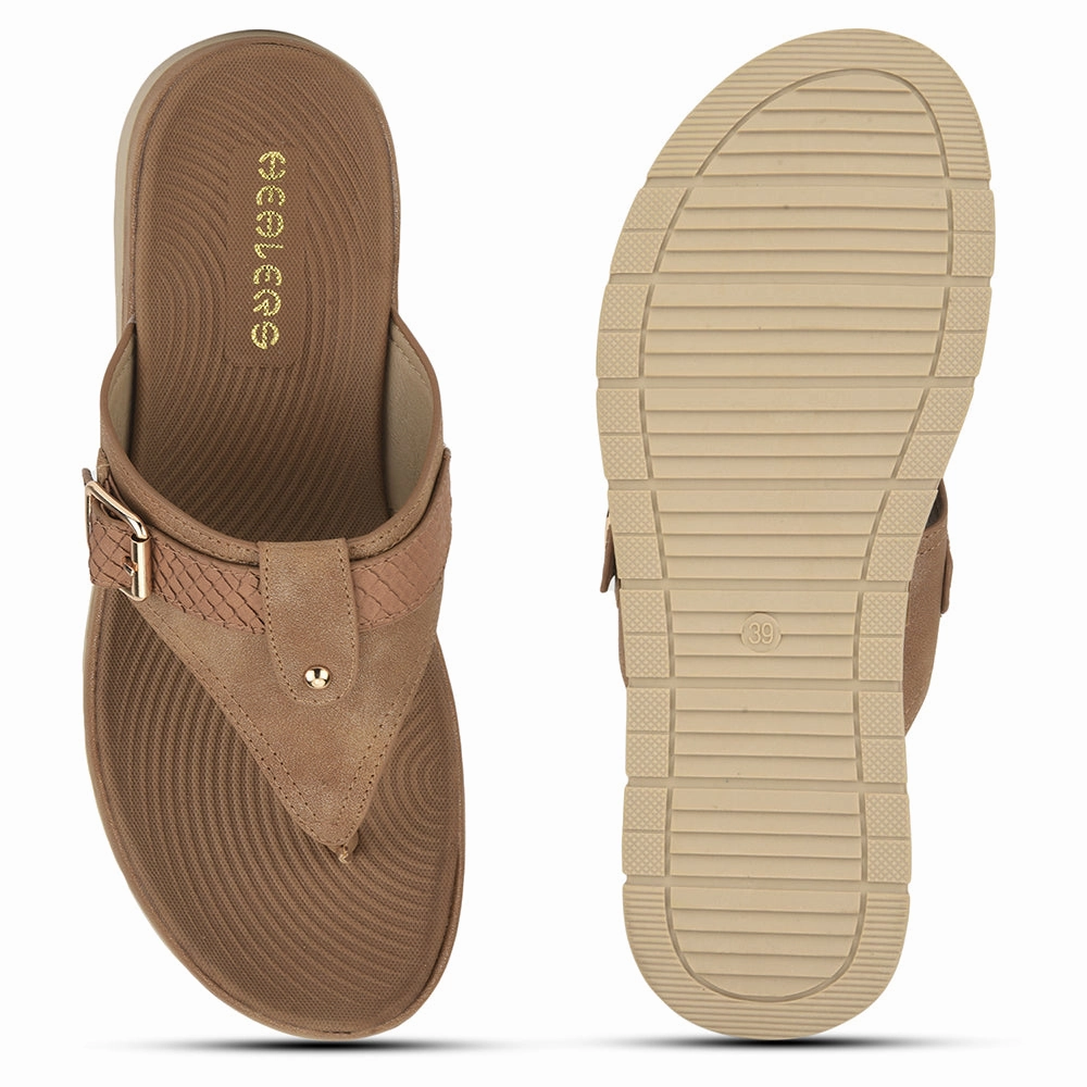 Healers Casual Thong For Ladies (Tan) GI-BZ-17 By Liberty