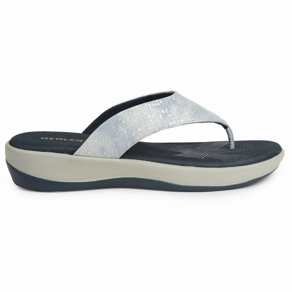 Healers Silver Casual Slipper For Women JJL-12 By Liberty