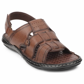 Healers Tan Casual Flat Sandal For Men DSL-5 By Liberty