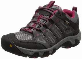 Keen Damen Oakridge WP Trekking-& Wanderhalbschuhe. Grau (Magnet/Rose). 37 EU