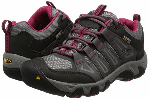 Keen Damen Oakridge WP Trekking-& Wanderhalbschuhe. Grau (Magnet/Rose). 37 EU