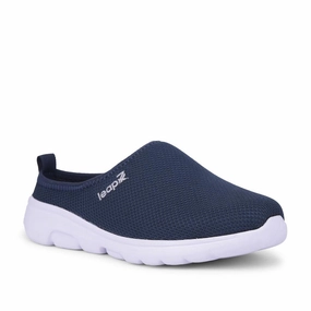 Leap7x Blue Casual Mules For Women EZZIER-L2E By Liberty