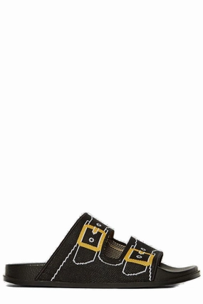 Marni Two-Strap Trompe Jacquard Slides