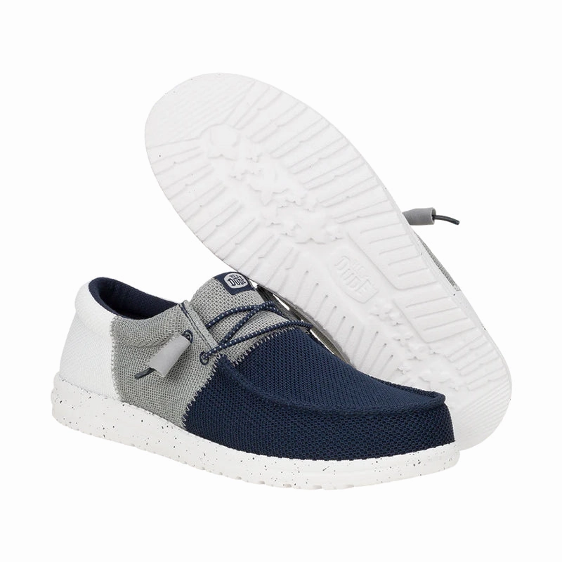 Men's Wally Tri Varsity Mesh Navy/Grey