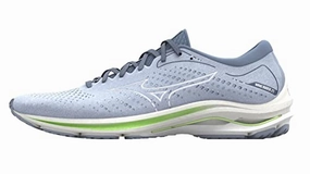 Mizuno Damen Wave Rider Walking-Schuh. Heather/White/NeoLime. 40.5 EU
