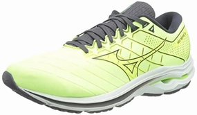 Mizuno Herren Welle Inspire 18 Laufschuhe. Neolime Misty Blue Ebony. 42 EU