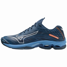 Mizuno Unisex Wave Lightning Z7 Handballschuhe. Darkdenim White Bluejasper. 45 EU