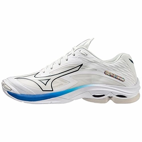 Mizuno Unisex Wave Lightning Z7 Handballschuhe. Mehrfarbig (Undyed White Moonlit Ocean Peaceblue). 45 EU