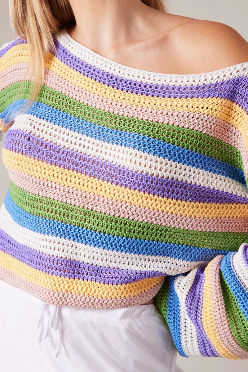 Multi Stripe Knit Jumper