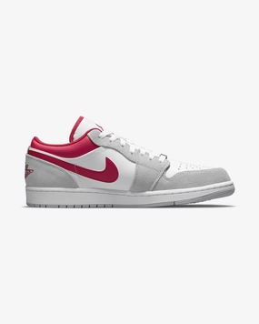 NIKE AIR JORDAN1 LOW LIGHT SMOKE GREY GYM RED (NEW)