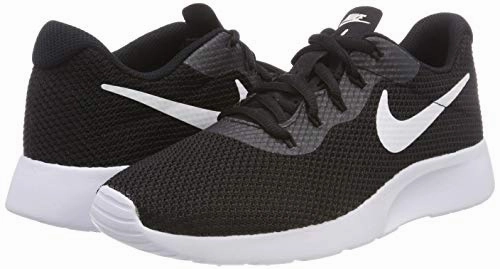 NIKE Damen Tanjun Racer Laufschuhe. Schwarz (Black/White-Black 007). 41 EU