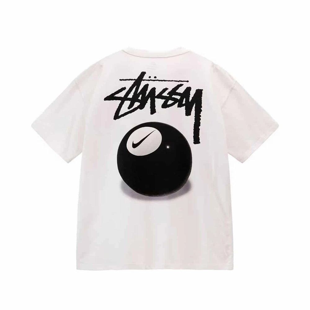 NIKE X STUSSY 8 BALL TEE WHITE