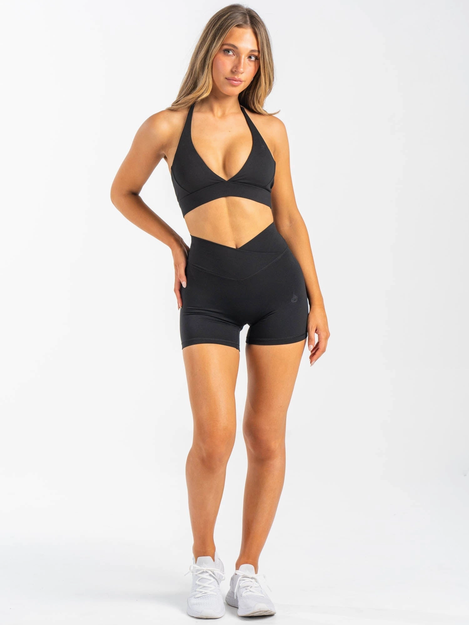 NKD Halter Sports Bra - Black