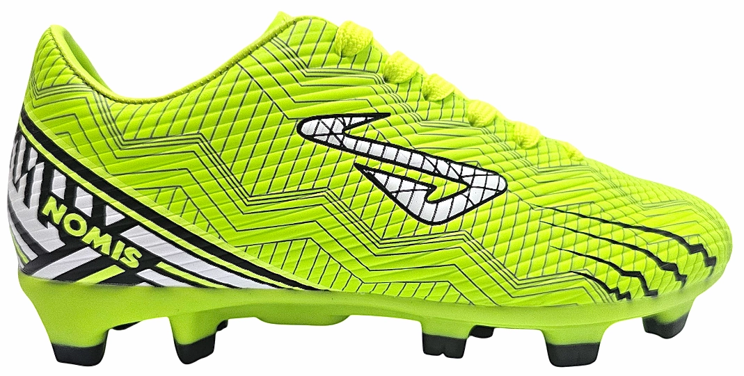 NOMIS KID'S RAPIDO LIME/BLACK FOOTBALL BOOTS