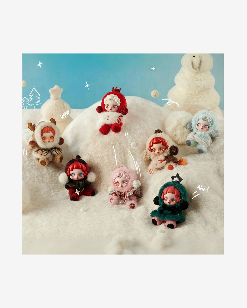 POP MART X SKULL PANDA WINTER SYMPHONY SERIES PLUSH PENDANT