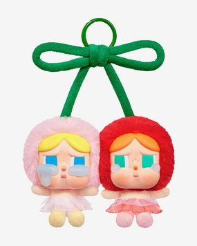 POPMART CRYBABY CRYING FOR LOVE SERIES VINYL PLUSH PENDANT LOVE YOU CHERRY MUCH