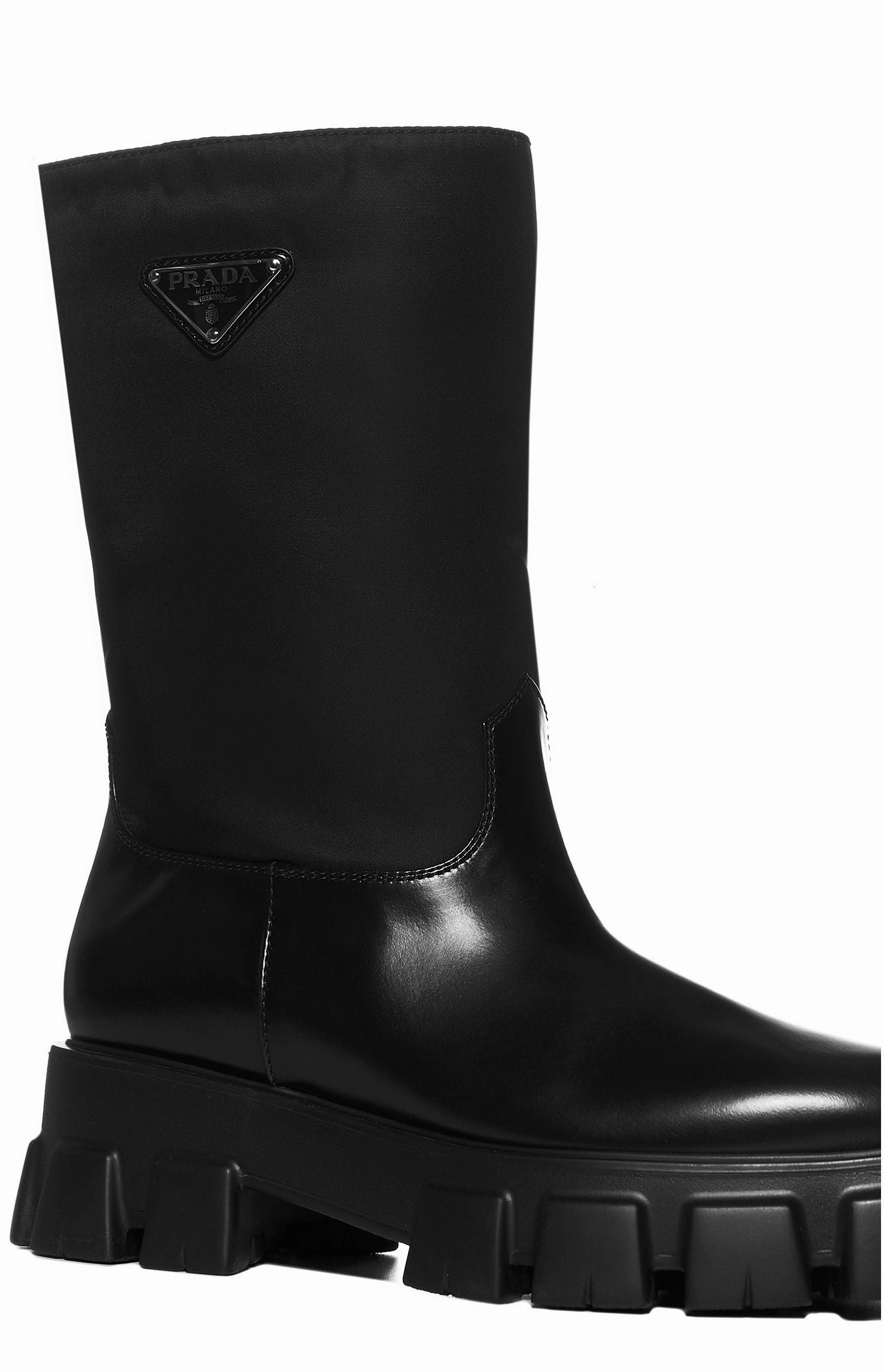 Prada Re-Nylon Combat Boots