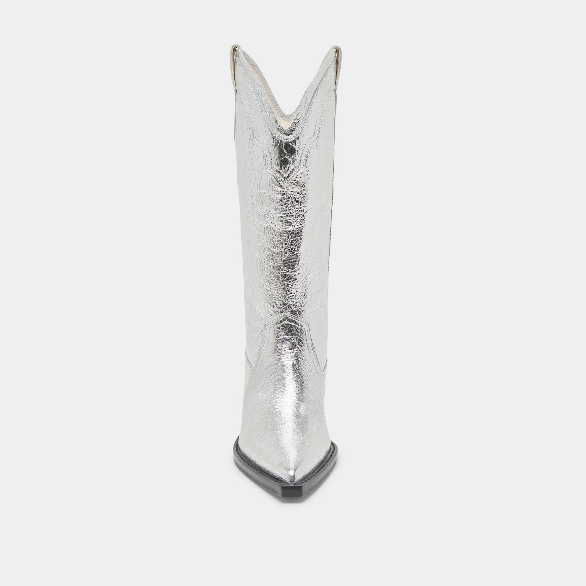RASIMA BOOTS SILVER DISTRESSED LEATHER